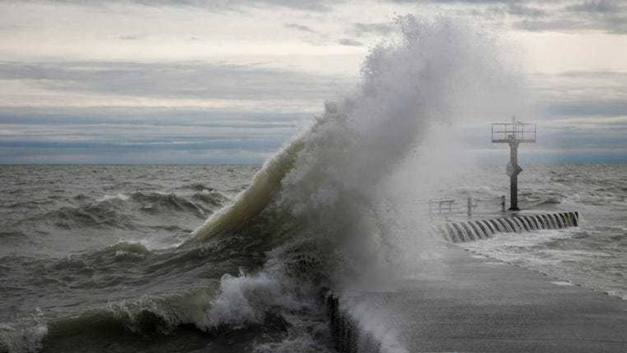 Lake Michigan waves
