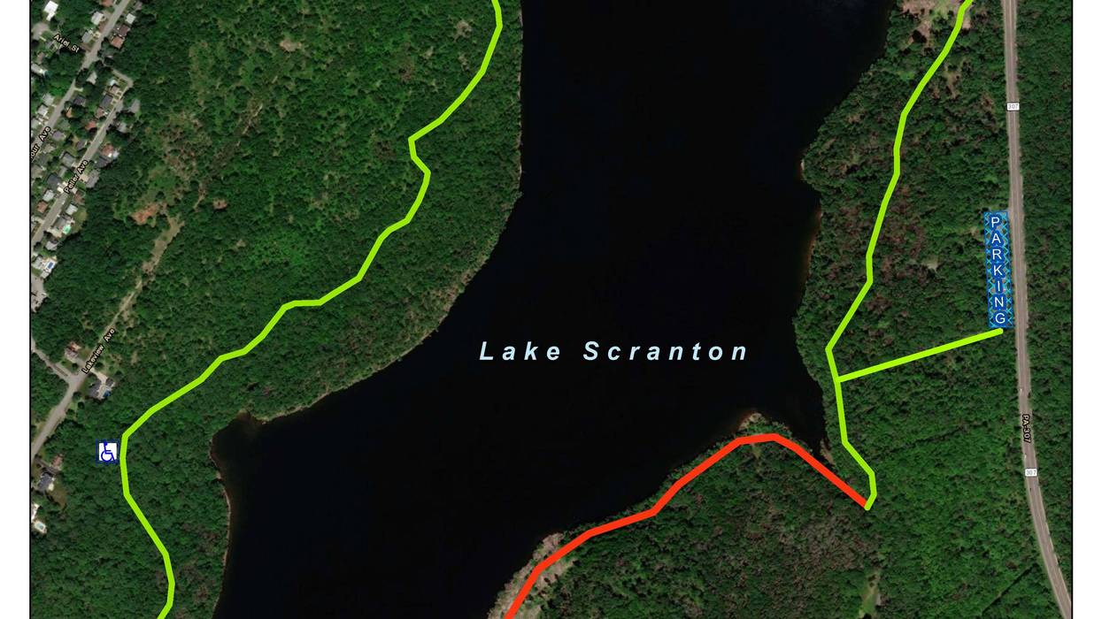 Lake Scranton path closure