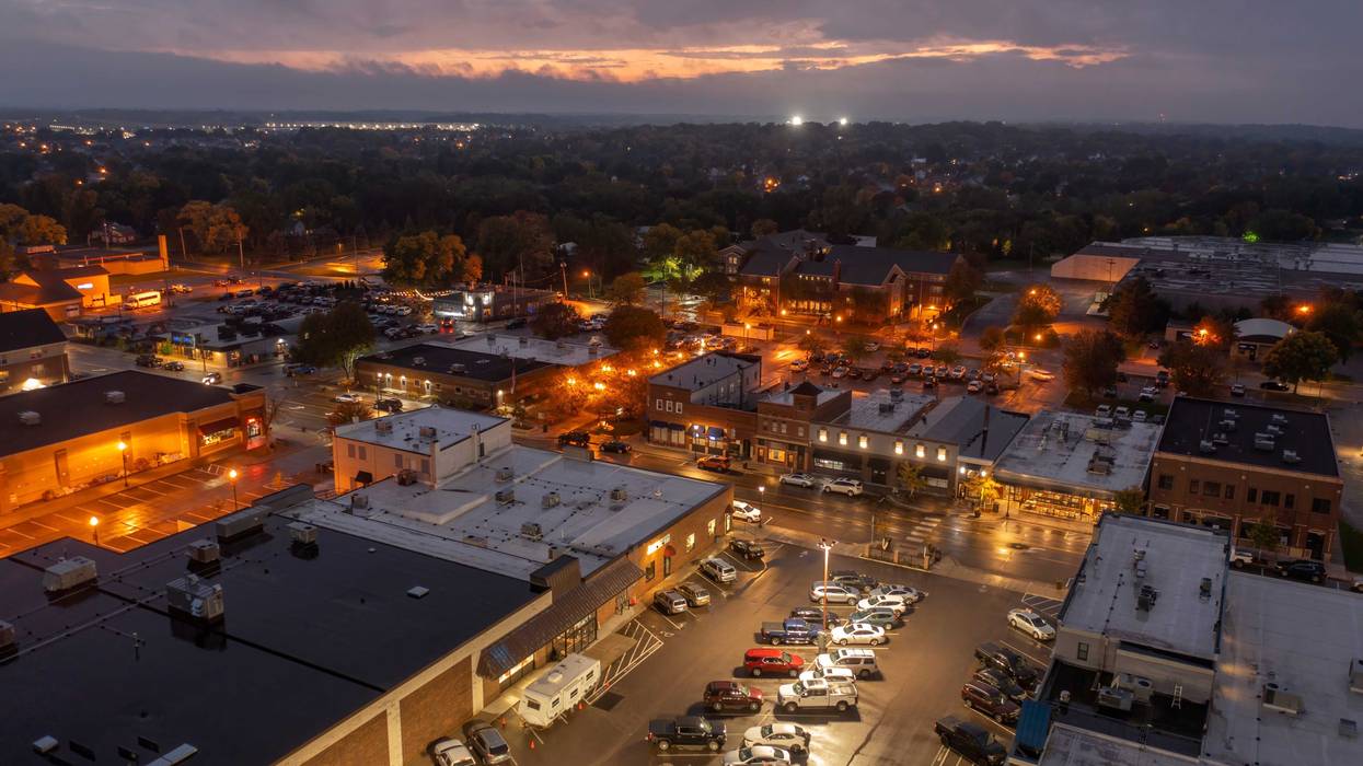 Lakeville at night