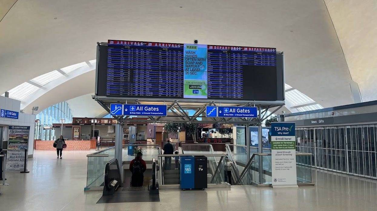 Lambert Airport terminal check in
