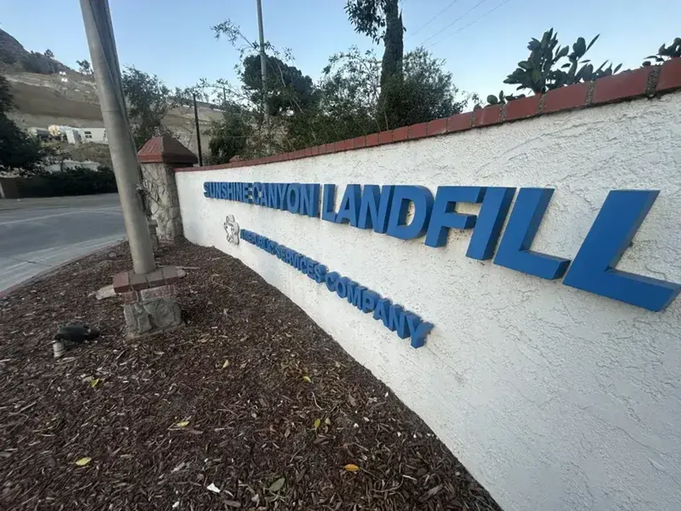 landfill sign