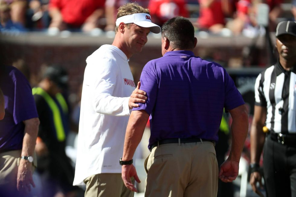 Lane Kiffin and Ed Orgeron