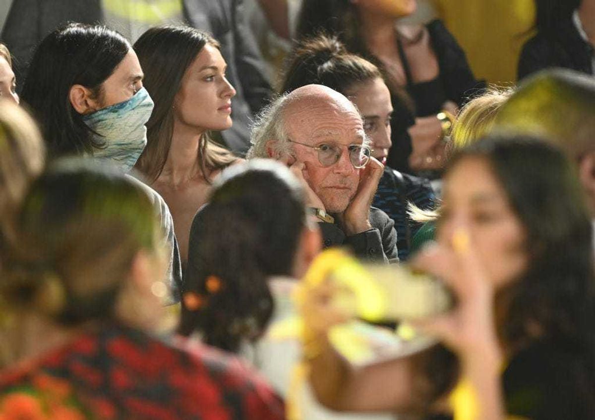 Larry David attends Staud - Front Row & Backstage - September 2021 - New York Fashion Week: The Shows at Terrace at Spring Studios on September 12, 2021 in New York City. (Photo by Jenny Anderson/Getty Images)