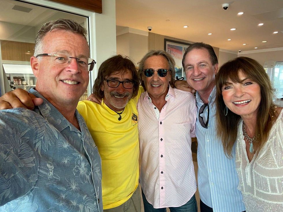 Larry Richert, Donny Iris, Promoter Rich Engler, Elliott Falcione of the Bradenton Visitors and Convention Bureau