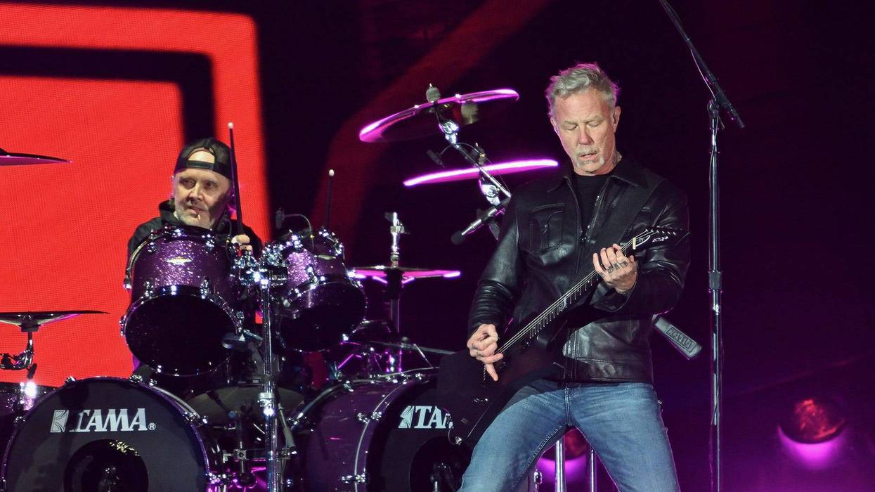 Lars Ulrich and James Hetfield of Metallica