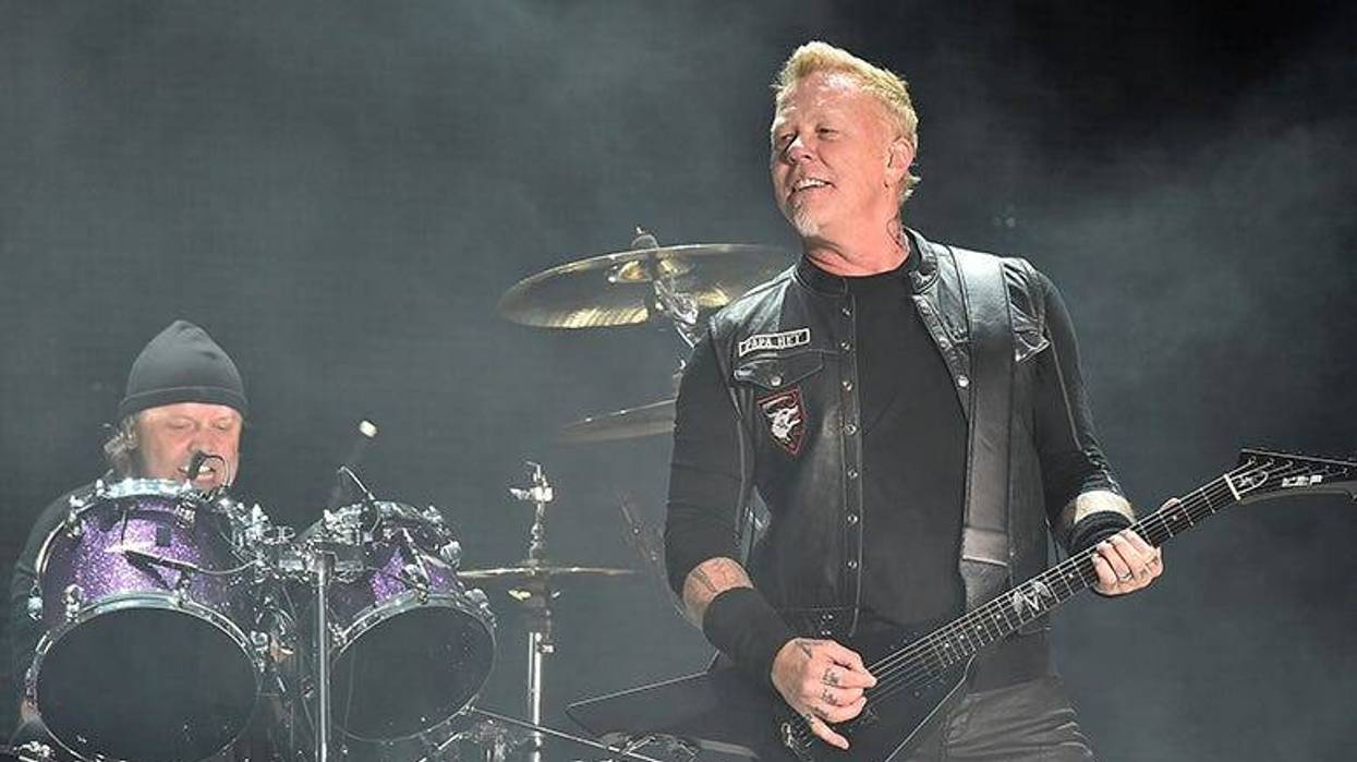 Lars Ulrich and James Hetfield of Metallica