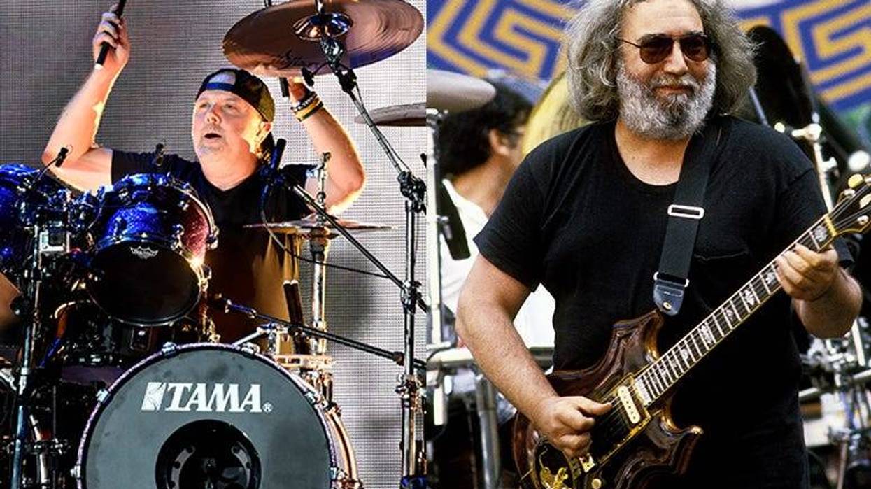 Lars Ulrich and Jerry Garcia