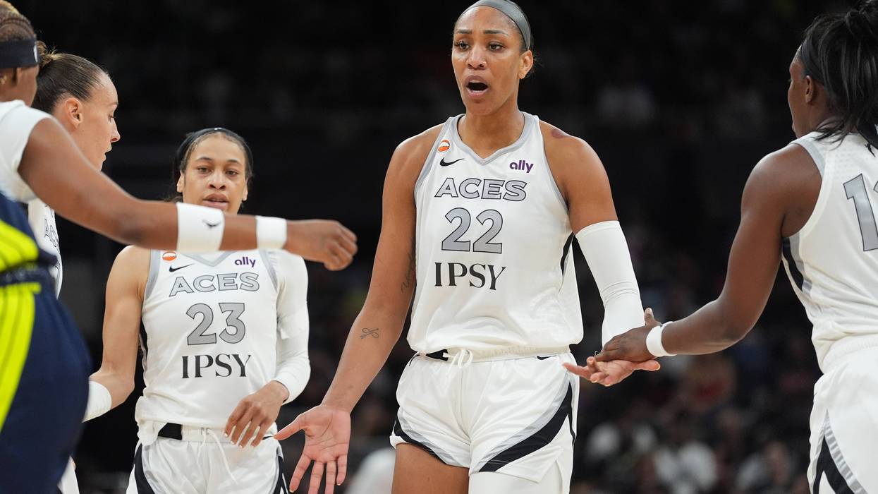 A'ja Wilson scores 45 points as the Aces outlast the short-handed Sun 101-94