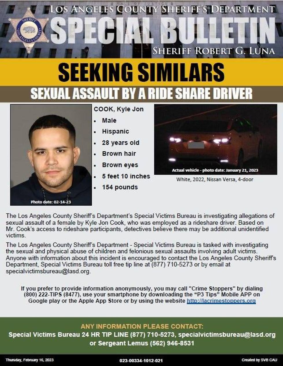 LASD special bulletin