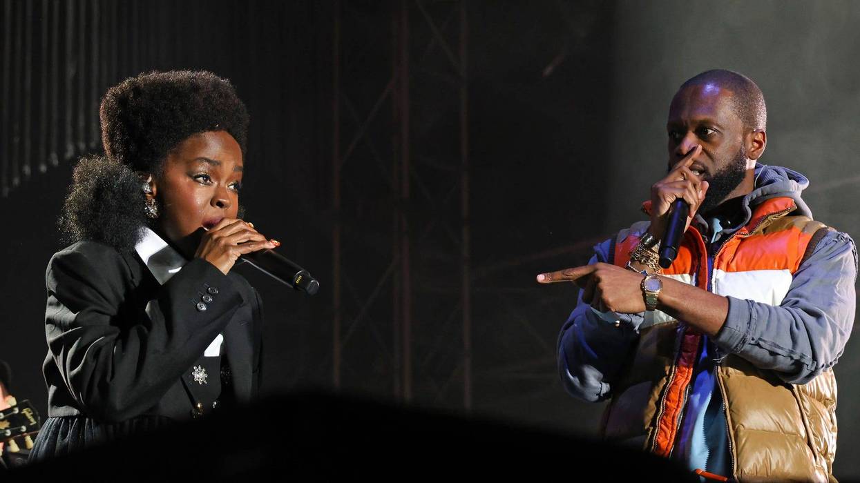 Lauryn Hill and Pras Michel of The Fugees perform during the 2023 Roots Picnic at The Mann on June 03, 2023 in Philadelphia, Pennsylvania.