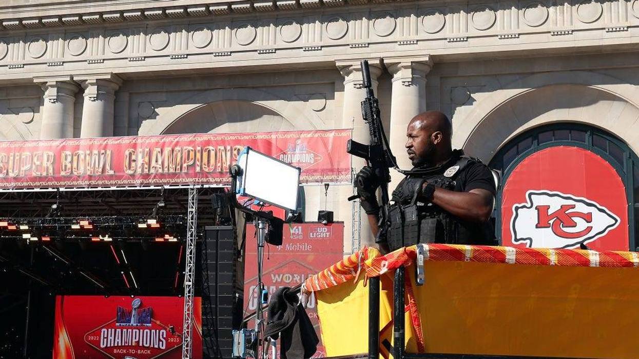 Law enforcement responds to a shooting at Union Station on Wednesday during the Kansas City Chiefs Super Bowl LVIII victory parade. One person died and 22 others were wounded. Three people were detained.