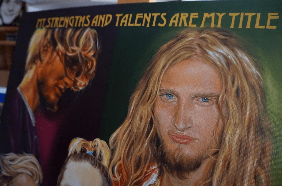 Layne Staley oil painting