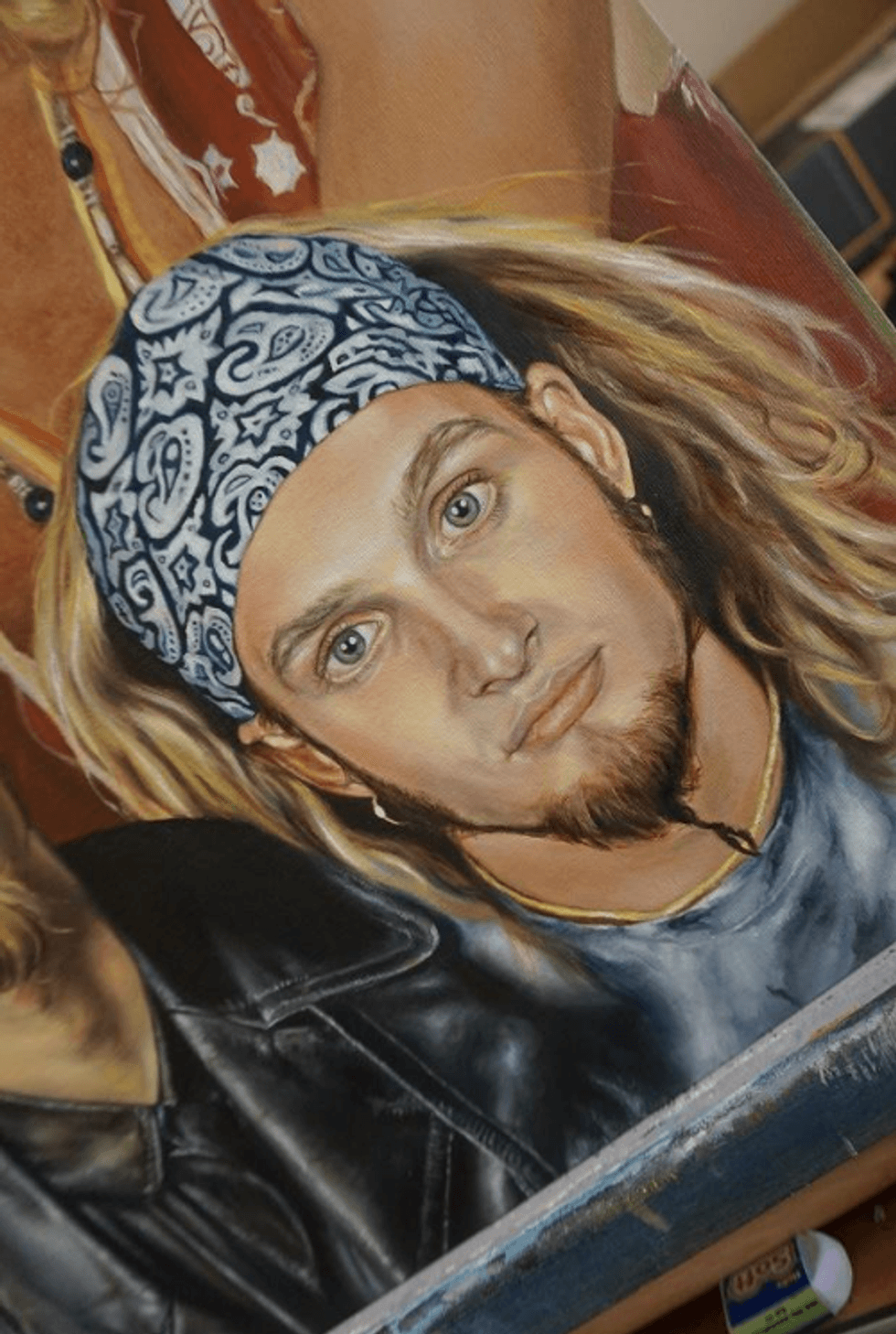 Layne Staley oil painting