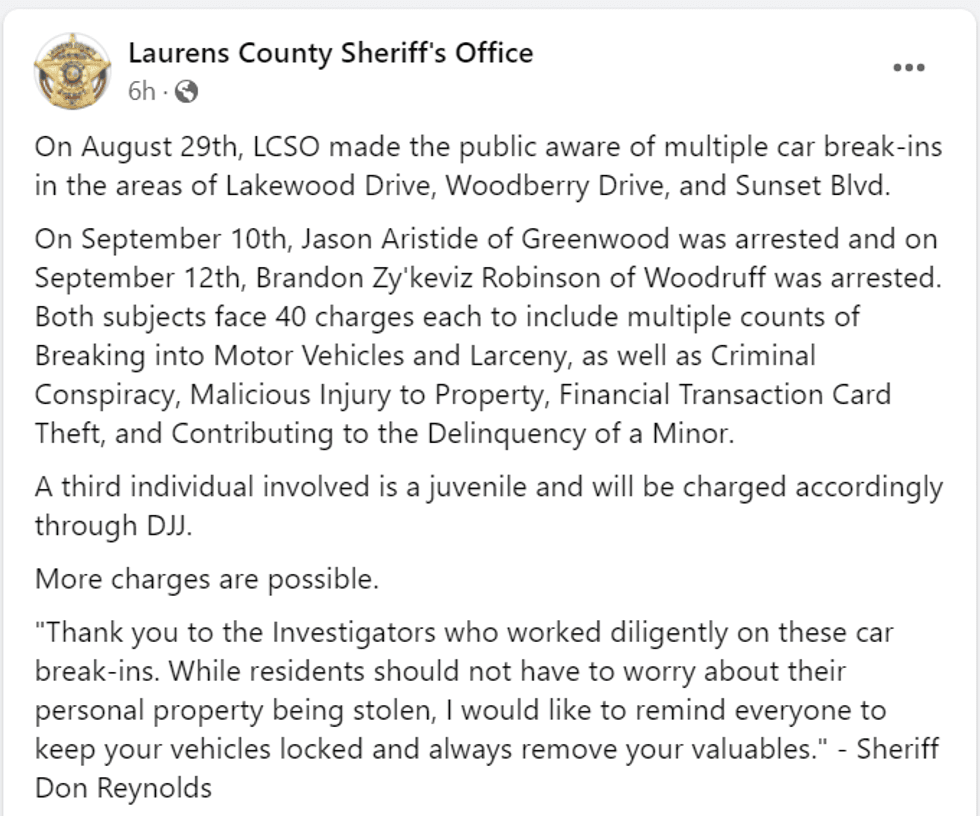 LCSO FB page