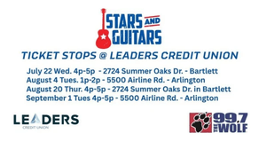 Leaders Credit Union Stars and Guitars Ticket Stops!