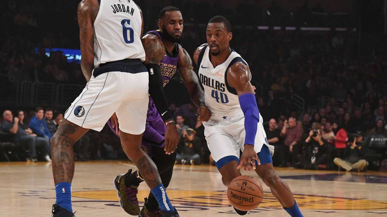 LeBron James and Harrison Barnes