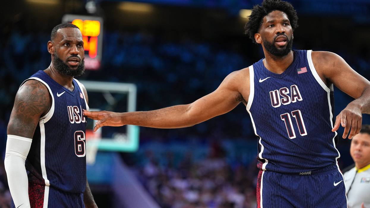 LeBron James and Joel Embiid
