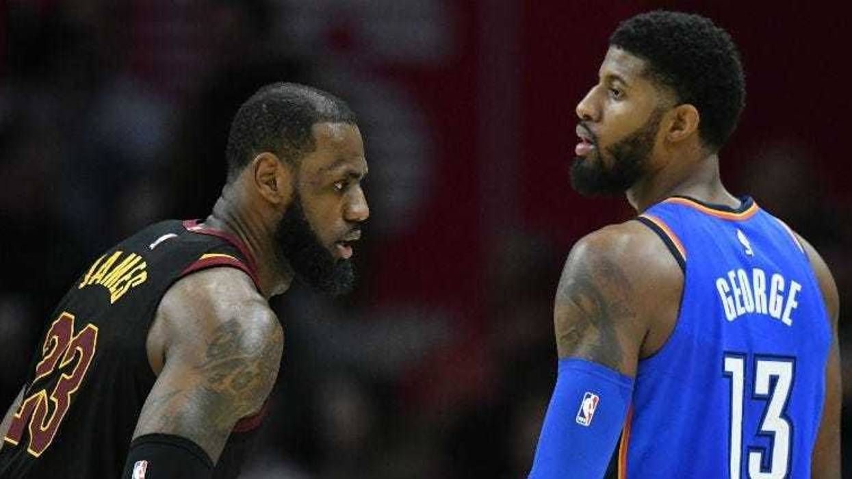 LeBron James and Paul George