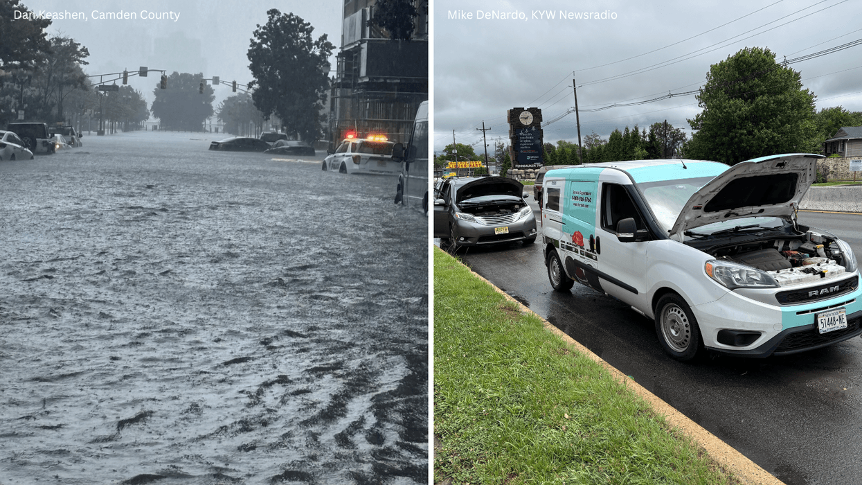 Heavy rain floods NJ streets, leaving several drivers stranded