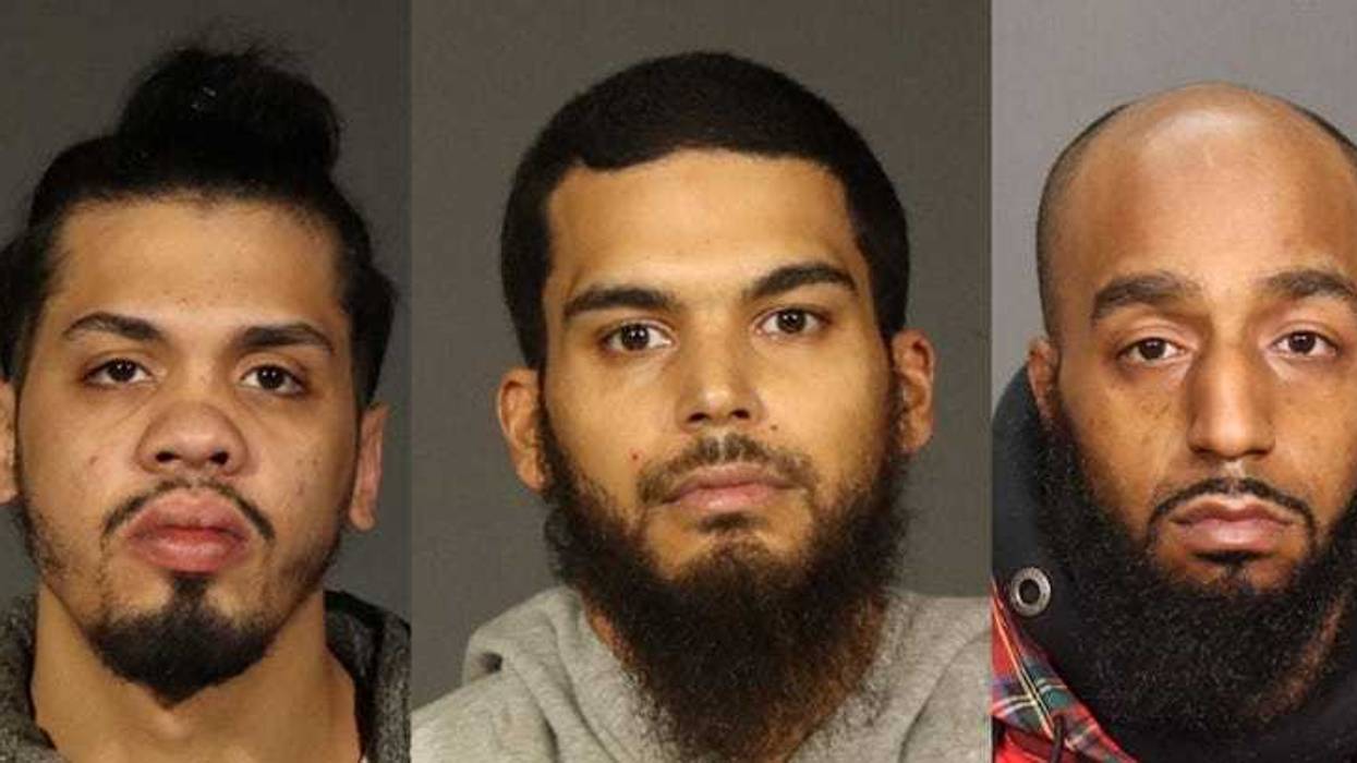 (Left to right) Mugshots for Jacob Barros, Robert Demaio and Jayqwan Hamilton.