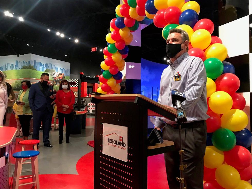 LEGOLAND® Discovery Center Bay Area General Manager, James Judy at the grand opening of the center. June 14, 2021.