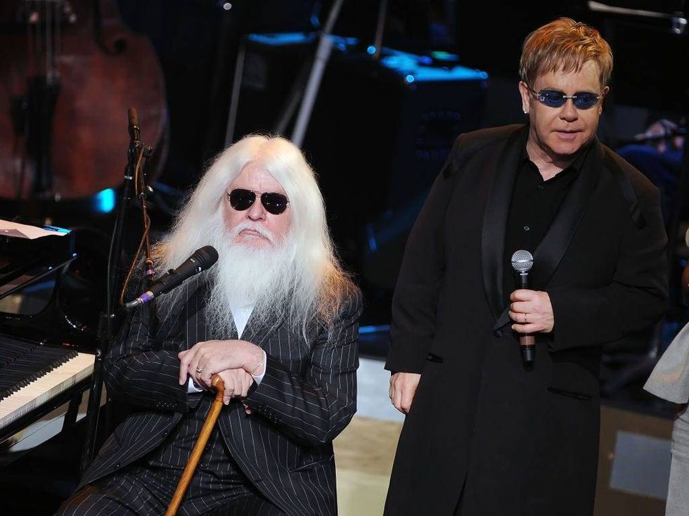 Leon Russell and Sir Elton John