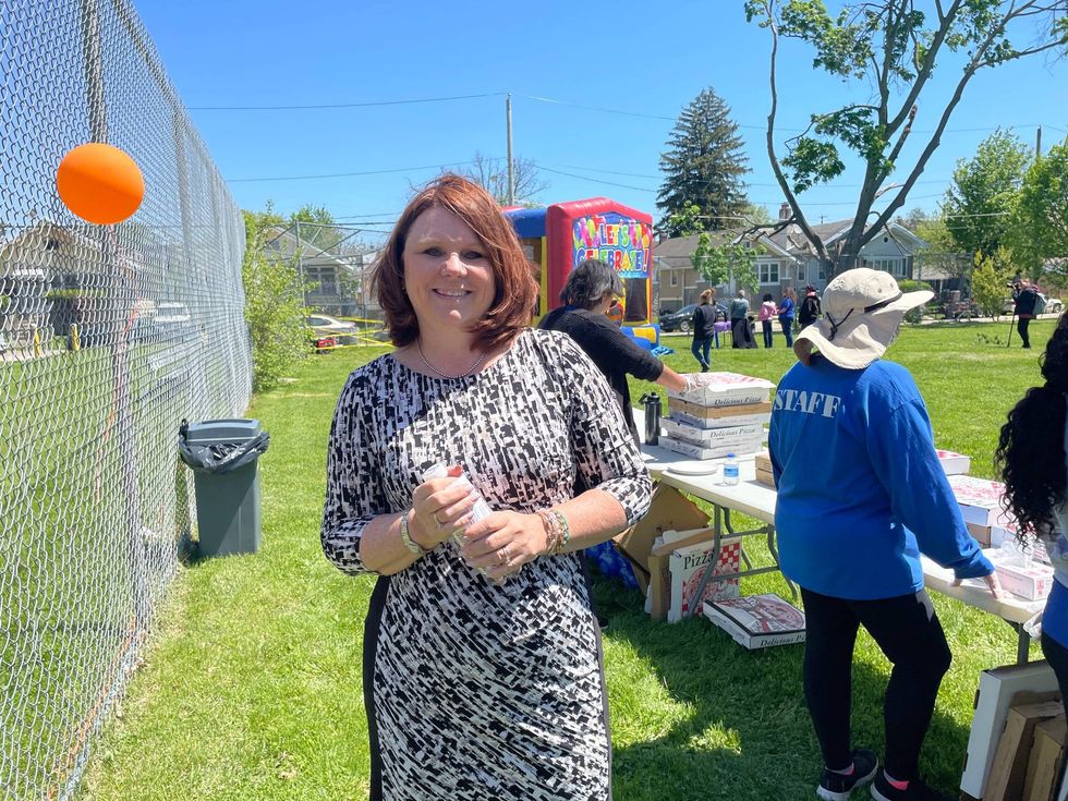 Leslie Spina, executive director of Kinder Academy in Northeast Philadelphia.