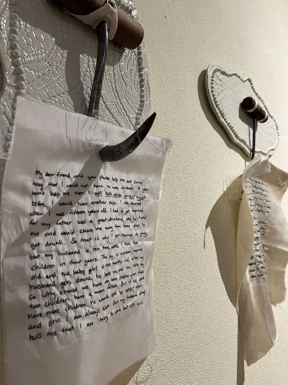 Letters at Unplanned Parenthood display