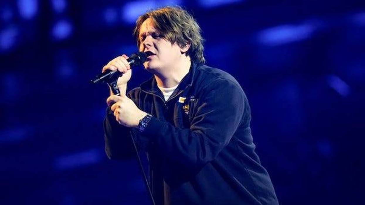 Lewis Capaldi performs on stage during the MTV Europe Music Awards 2022 at PSD Dome in Dusseldorf on November 13, 2022 in Dusseldorf