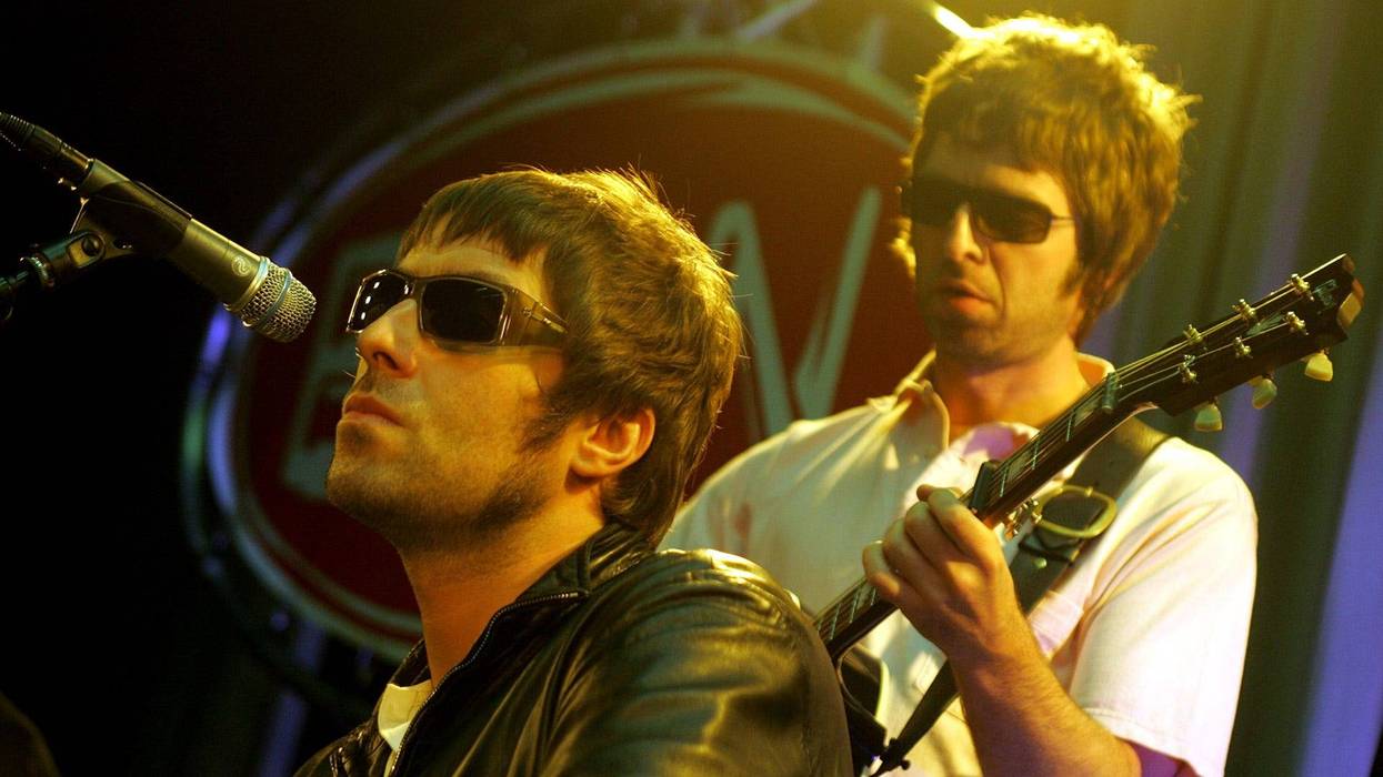 Liam and Noel Gallagher of Oasis