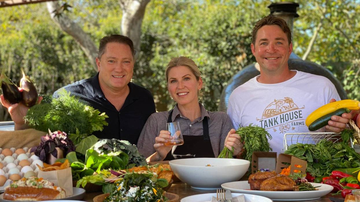 Liam Mayclem at Cornerstone Sonoma with Chef Casey Thompson - “Top Chef” alum and executive chef at Folktable.