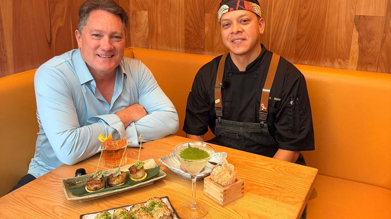 Liam Mayclem with Chef Bladimir Melara