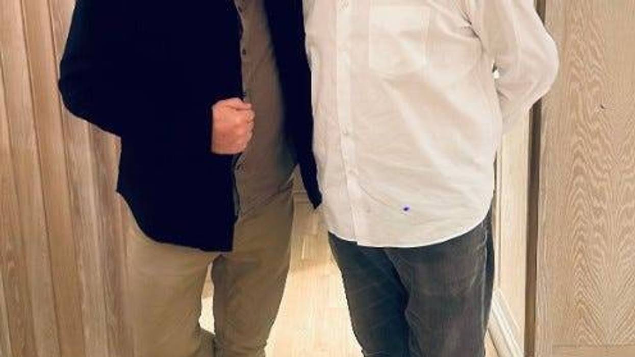 Liam Mayclem with China Live’s Owner and Chef George Chen