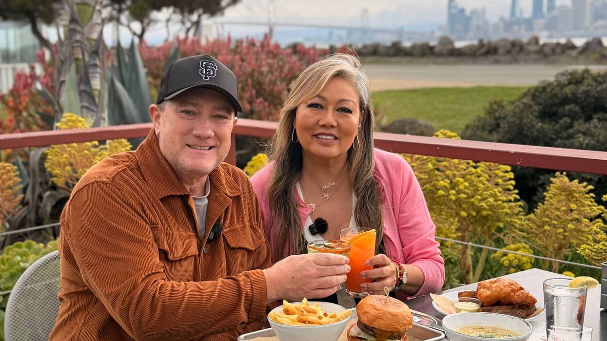 Liam Mayclem with Meesun Boice