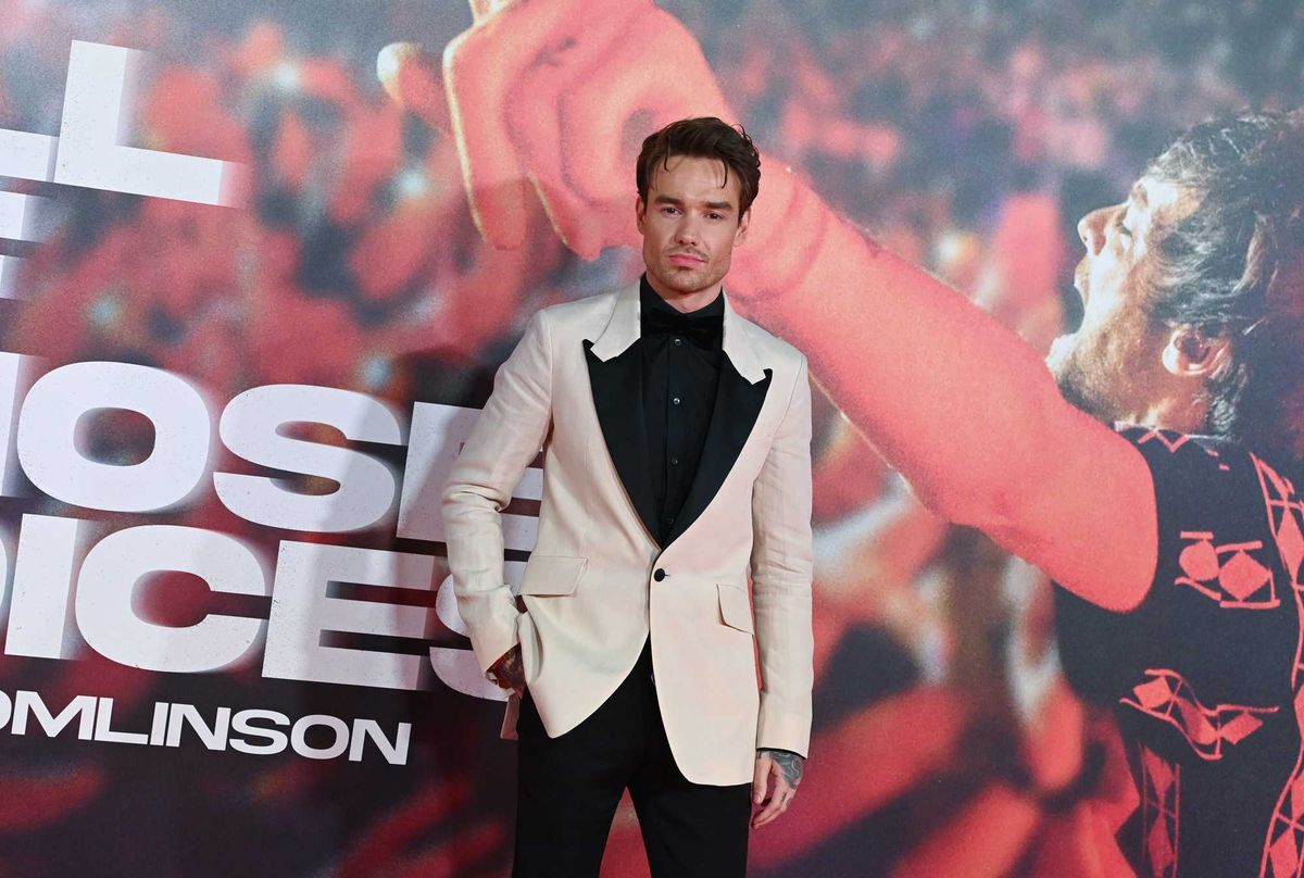 Liam Payne arrives at the "All Of Those Voices" UK Premiere at Cineworld Leicester Square on March 16, 2023 in London, England.