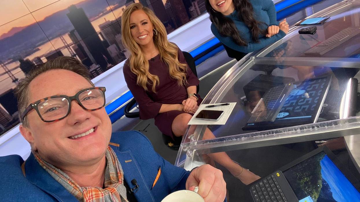 Liam stops by the KPIX Studio with Anchors Amanda & Jocelyn.