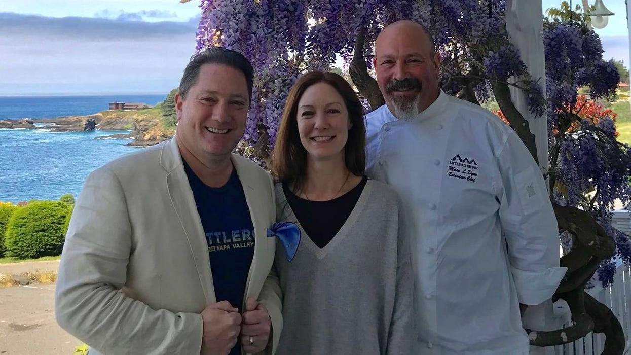 Liam with Chef Marc and Callie Dym