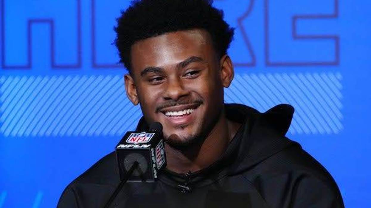 Liberty Flames quarterback Malik Willis during the NFL Combine at the Indiana Convention Center