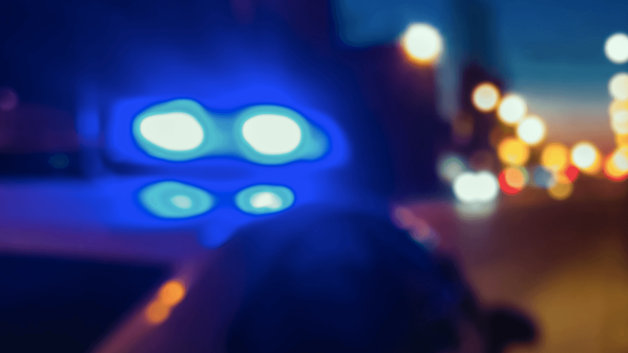 lights on police car