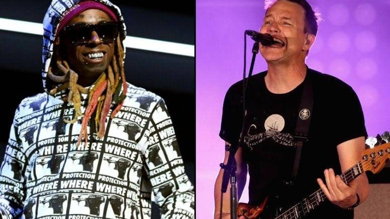 Lil Wayne and Mark Hoppus of Blink-182