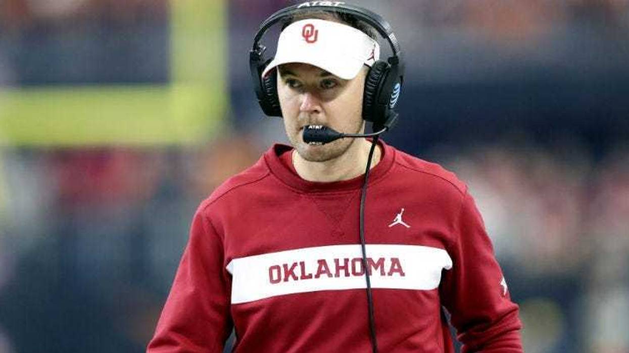 Lincoln Riley during the game against the Texas Longhorns in the Big 12 Championship game at AT&T Stadium.