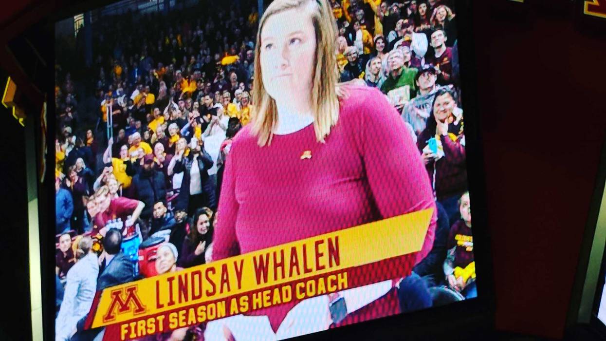 Lindsay Whalen coaching the Gophers