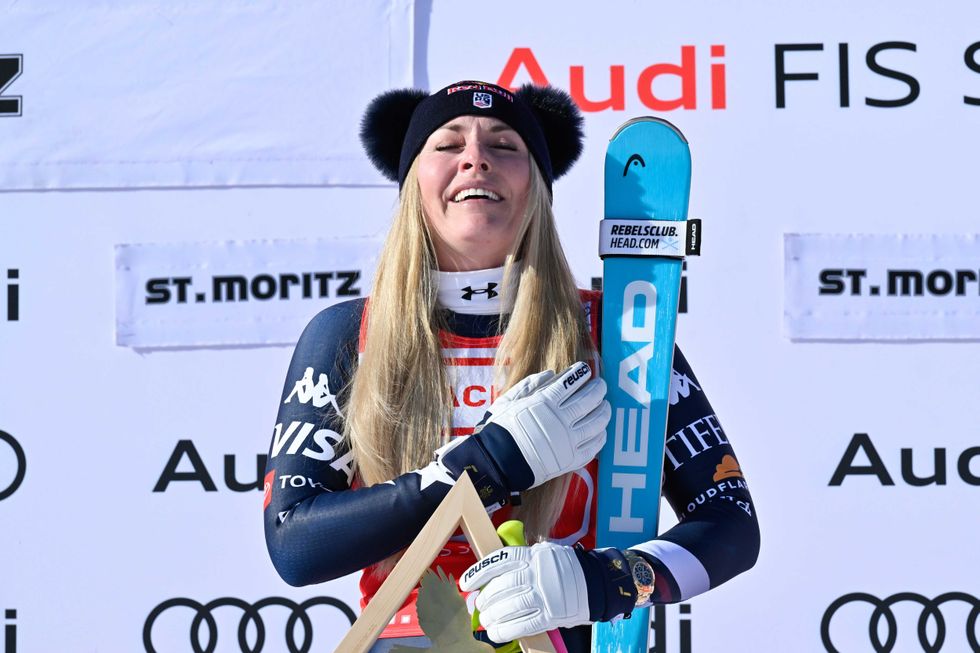 Lindsey Vonn of Team United States takes 1st place during the Audi FIS Alpine Ski World Cup Women