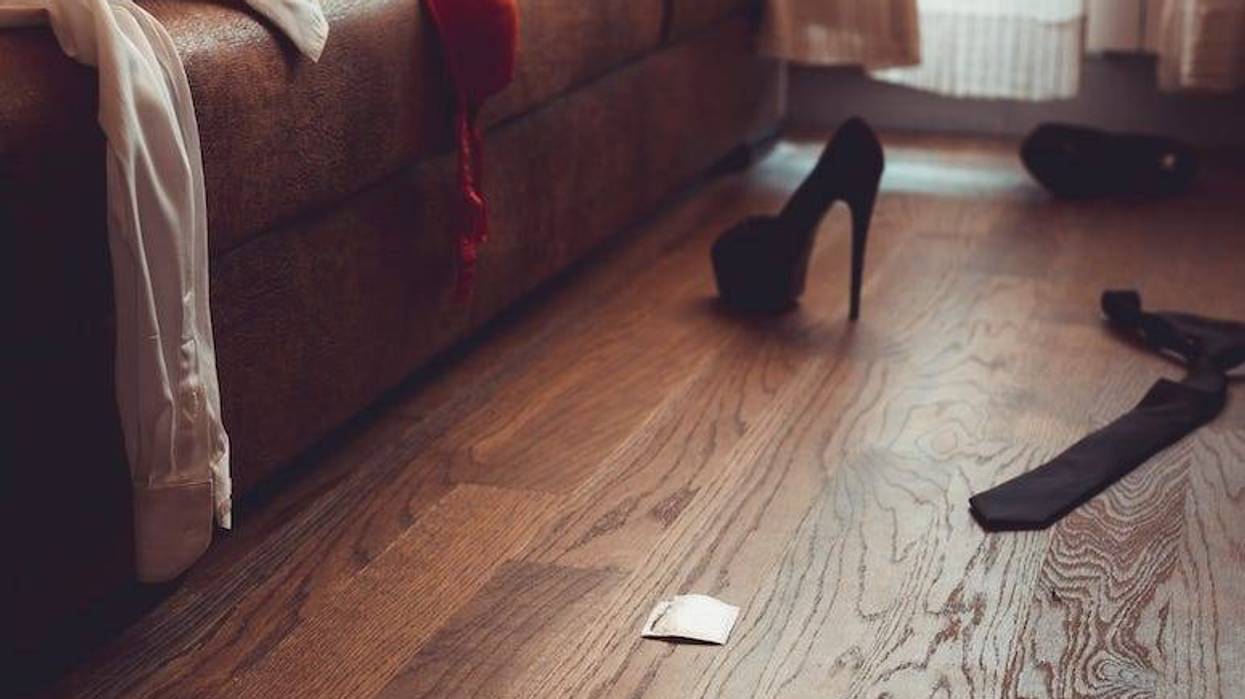 Lingerie, Living Room, Underwear, Scattered Clothing, Bedroom Mess