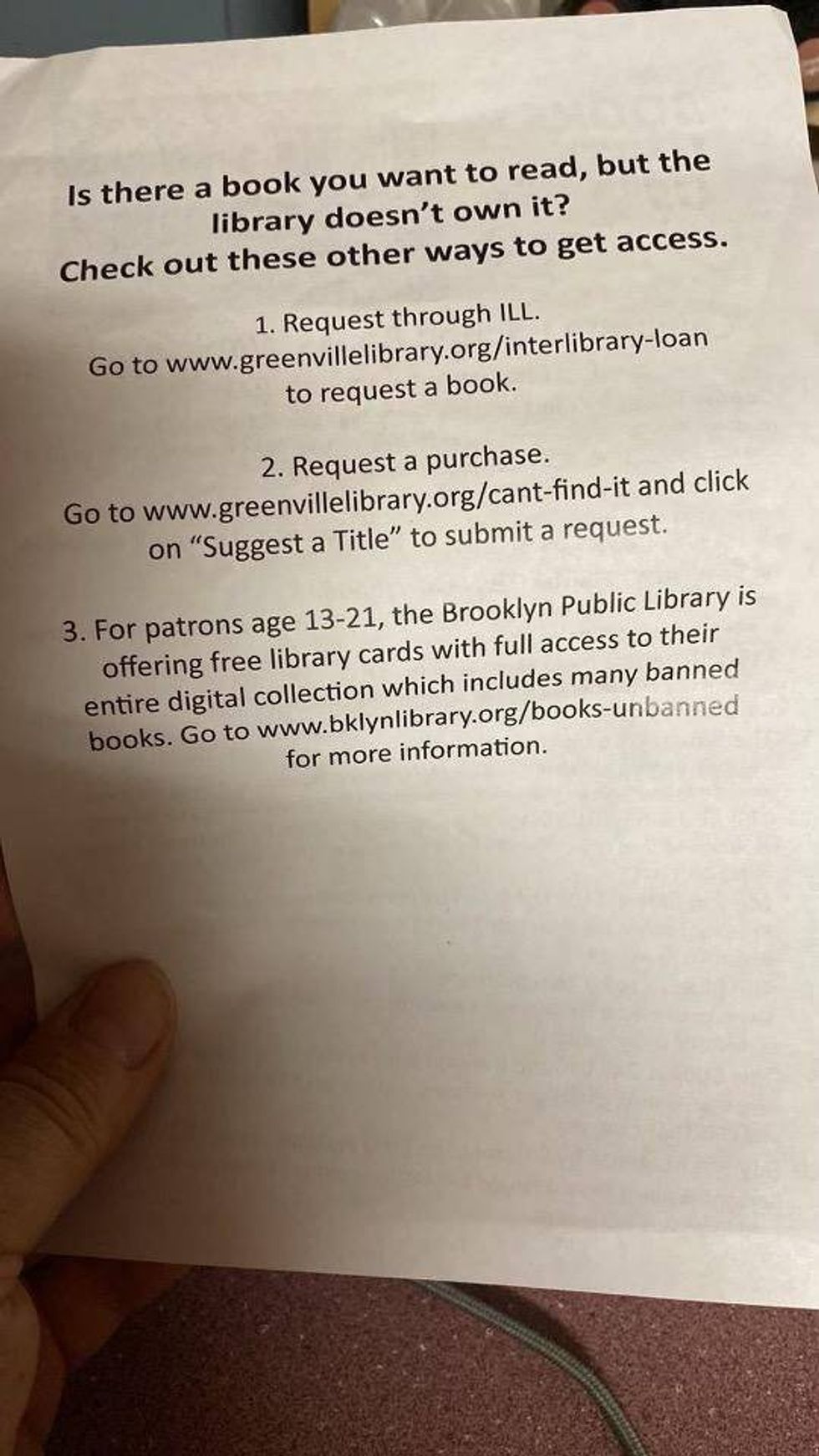 List