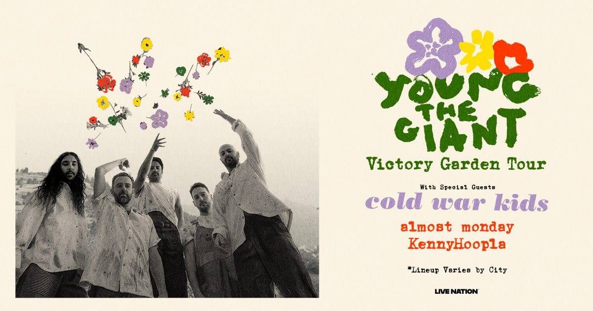 Listen for a Chance to Win Tickets to See Young the Giant: Victory Garden Tour