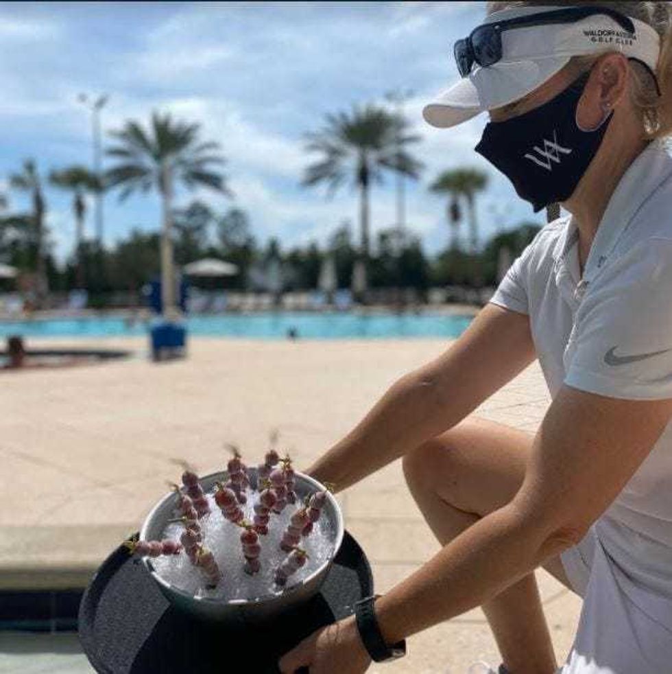 Little refreshing treats while lounging pool side.