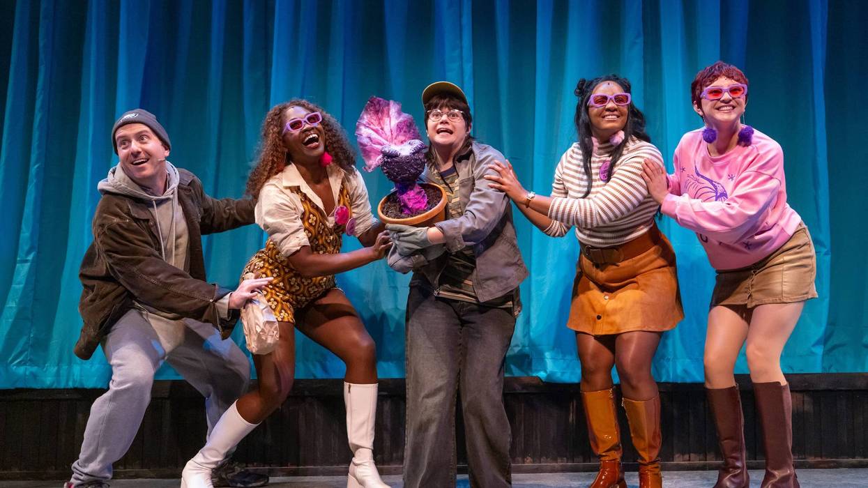 Little Shop of Horrors cast at People's Light Theater
