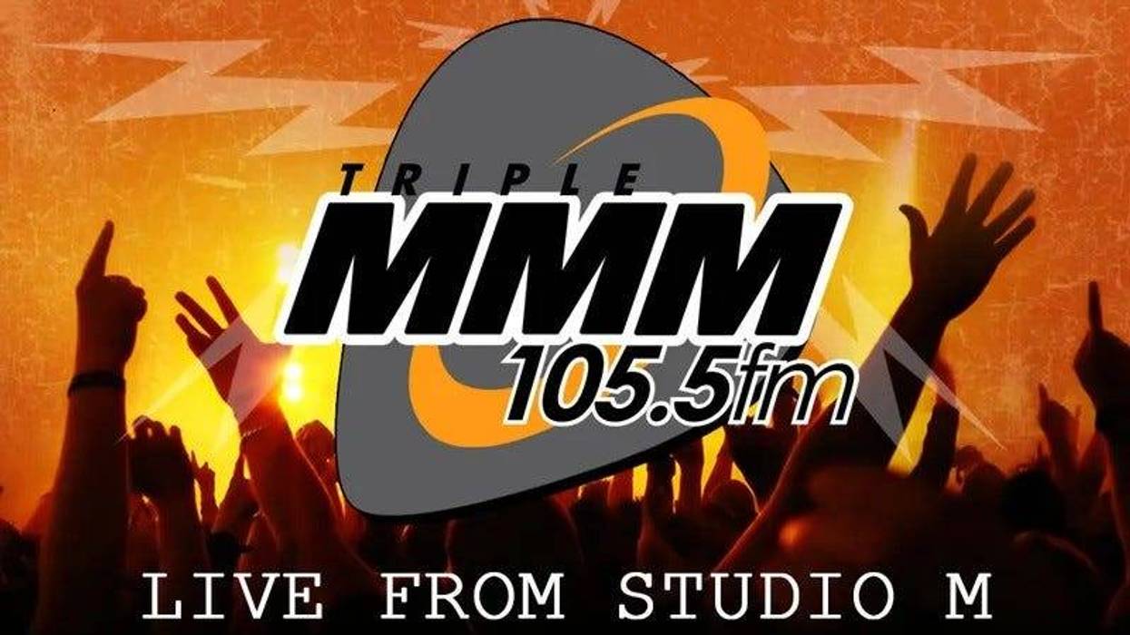 Live From Studio M Logo with guitar pick and concert crowd