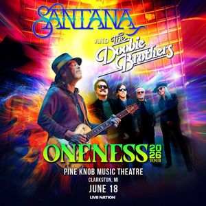 Santana and The Doobie Brothers: Oneness Tour 2026 at Pine Knob Music Theatre